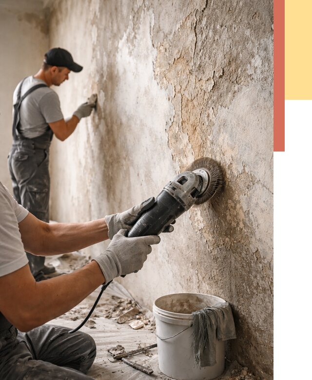 Снятие и удаление краски со стен в Сафоново от 2152 руб. — ОТДЕЛОЧНИК-Сфн