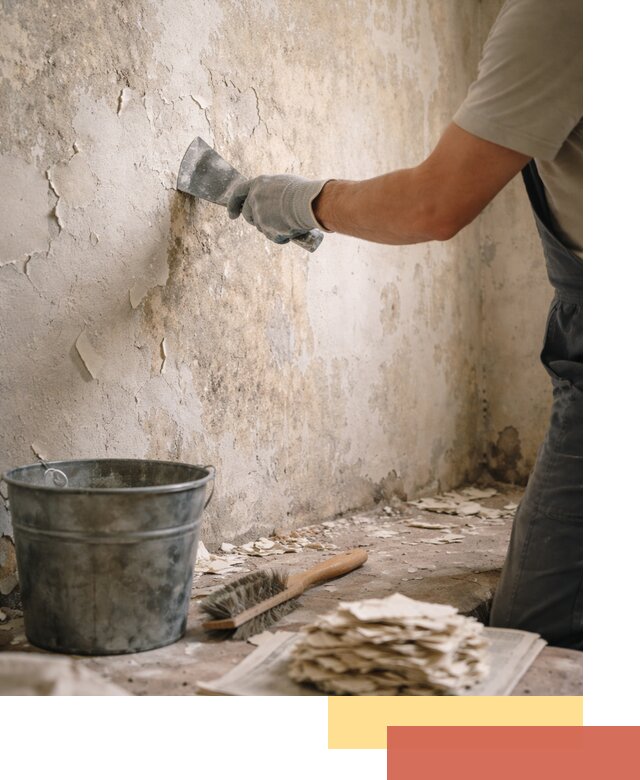 Удаление старой краски со стен в Сафоново качественно и быстро