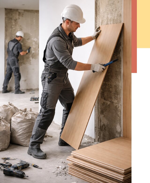 Демонтаж стеновых панелей в Сафоново от 3587 руб. за м² быстро и недорого | ОТДЕЛОЧНИК-Сфн