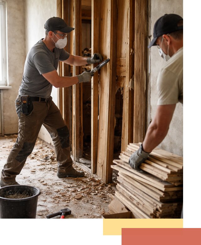 Демонтаж деревянных перегородок в Сафоново быстро и аккуратно