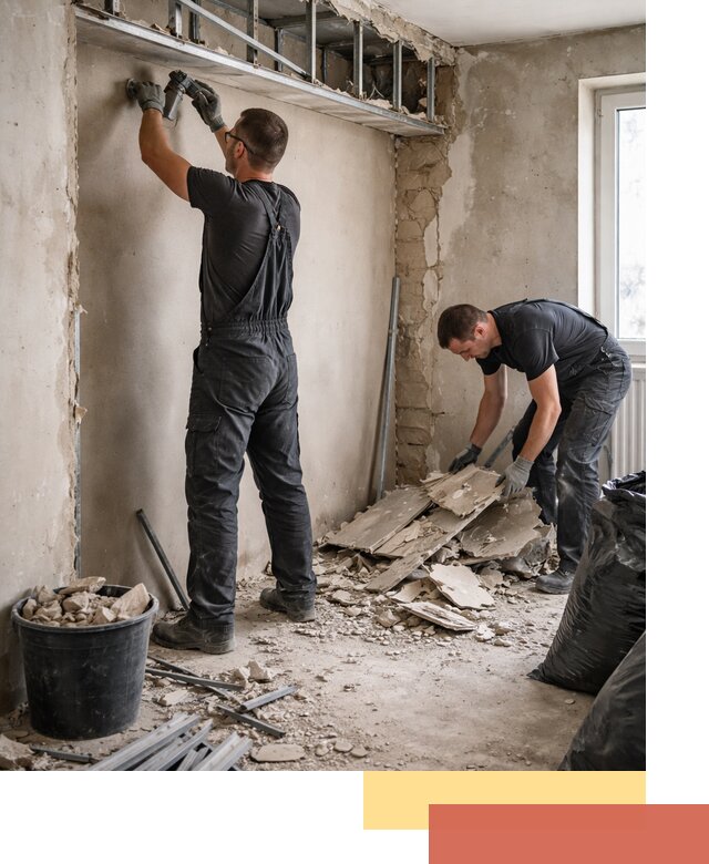 Демонтаж короба из гипсокартона в Сафоново быстро и аккуратно