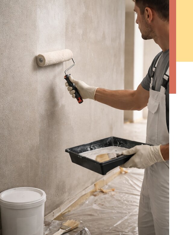 Грунтовка стен в Сафоново от 2255 руб. м2 — быстро, недорого, с материалом | ОТДЕЛОЧНИК-Сфн