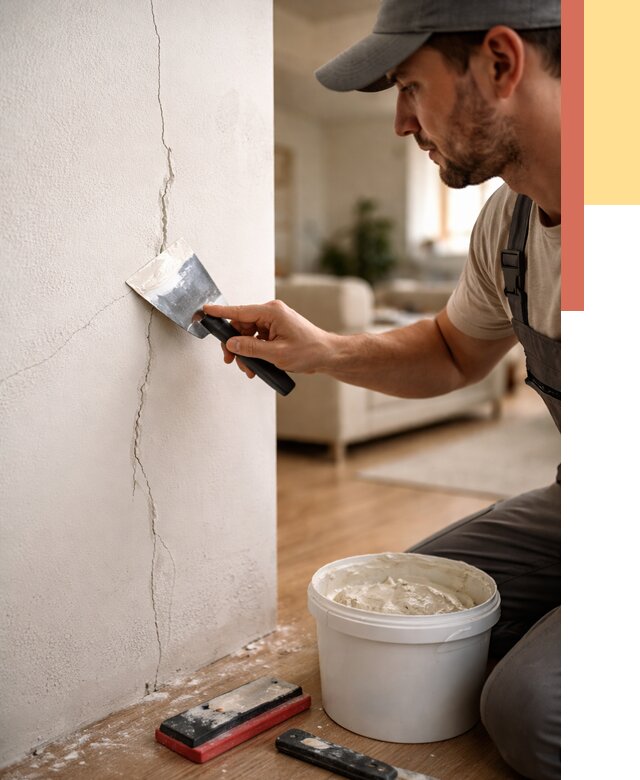 Заделка трещин и сколов в Сафоново от 2511 руб. — быстро и недорого | ОТДЕЛОЧНИК-Сфн