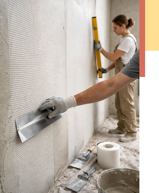 Армирование стен стеклосеткой в Сафоново от 3279 руб. под ключ | ОТДЕЛОЧНИК-Сфн