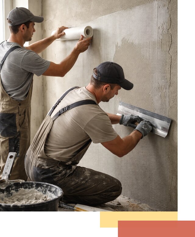 Армирование стен стеклосеткой в Сафоново для прочной отделки