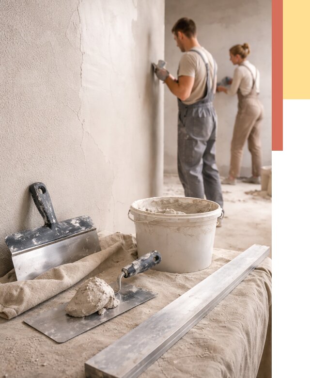 Штукатурка стен гипсовая в Сафоново от 4612 руб/м2 — быстро и недорого | ОТДЕЛОЧНИК-Сфн