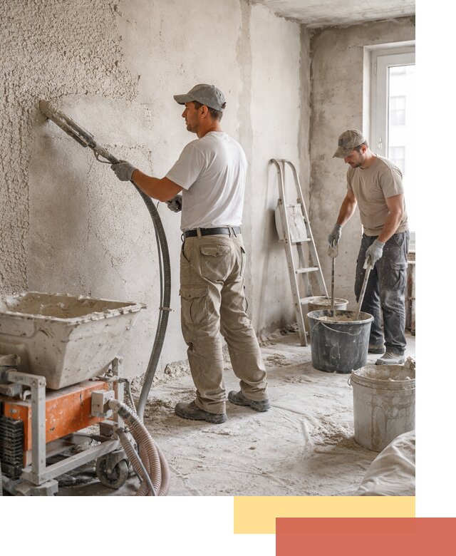 Машинная штукатурка стен в Сафоново — быстро и качественно