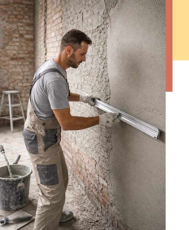 Штукатурка кирпичных стен в Сафоново от 4612 руб/м2 — быстро и недорого | ОТДЕЛОЧНИК-Сфн