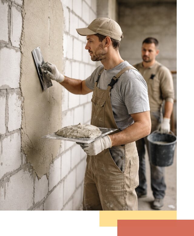 Штукатурка стен из газобетона в Сафоново под ключ