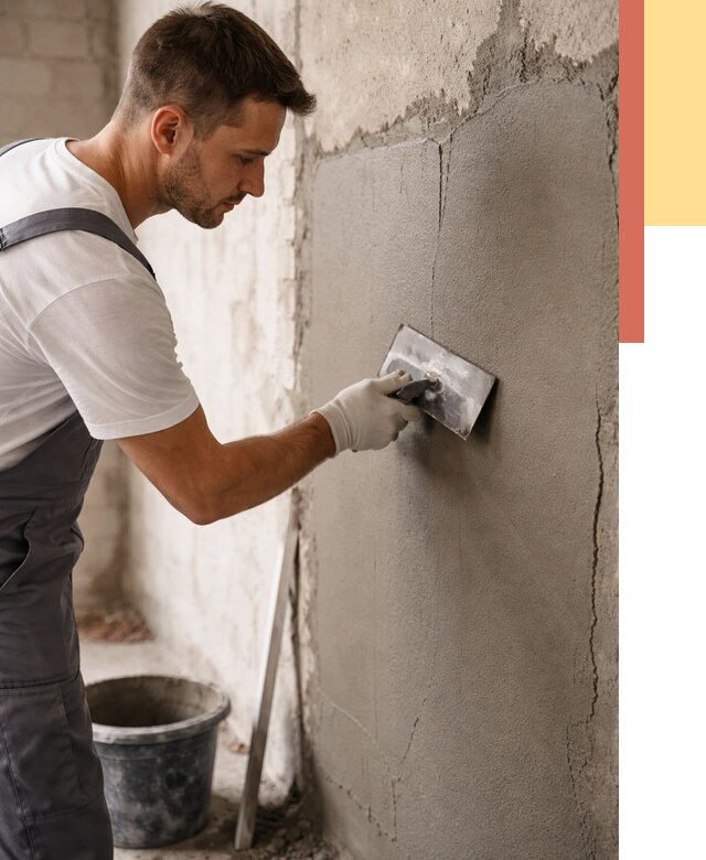 Штукатурка стен под плитку в Сафоново от 4304 руб./м2 — выравнивание под плитку | ОТДЕЛОЧНИК-Сфн