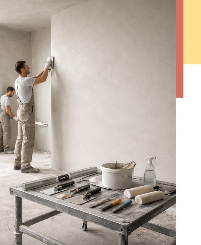 Штукатурка стен под покраску в Сафоново от 4612 руб./м² — качественно и недорого | ОТДЕЛОЧНИК-Сфн