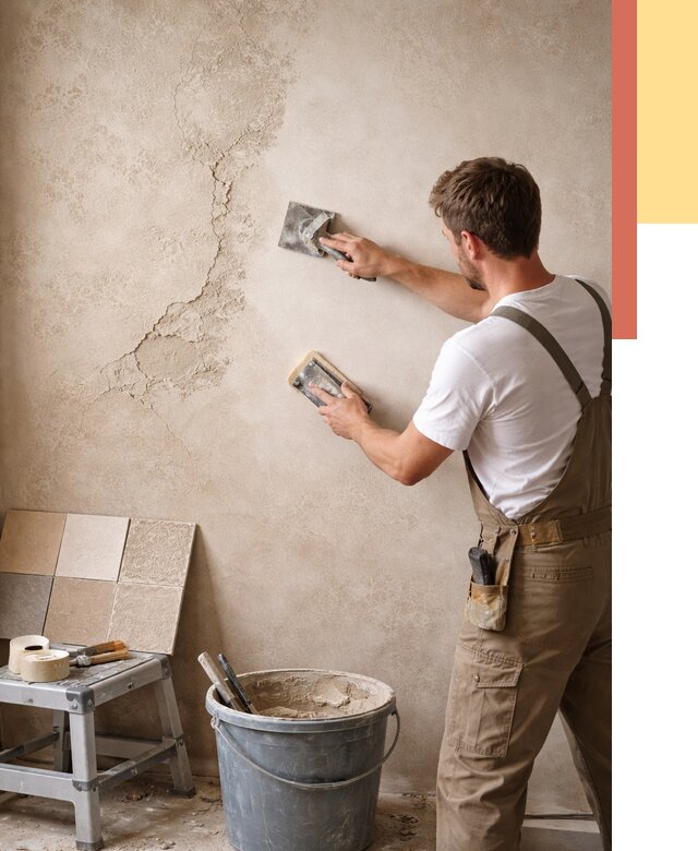 Ремонт декоративной штукатурки в Сафоново от 4612 руб. под ключ | ОТДЕЛОЧНИК-Сфн