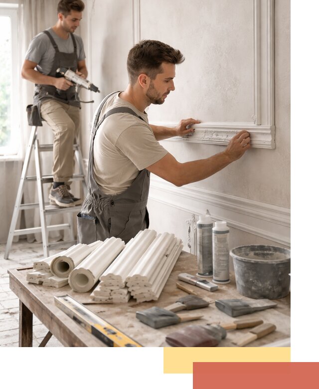 Монтаж лепнины на стены в Сафоново профессионально и качественно