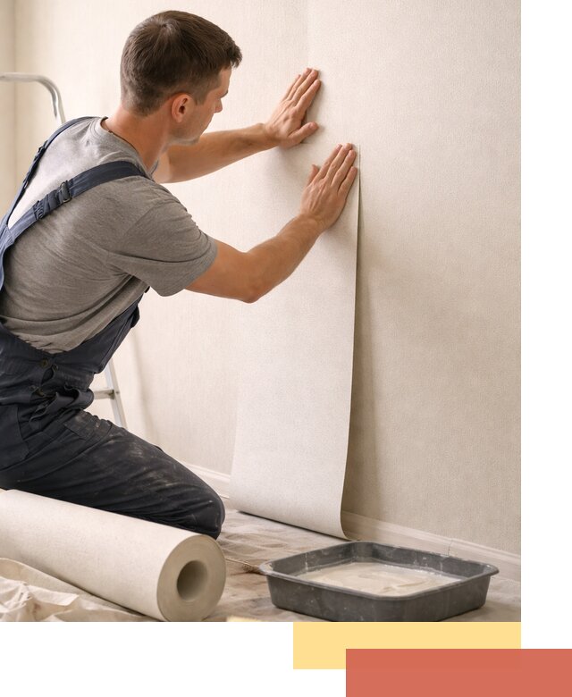 Поклейка флизелиновых обоев в Сафоново качественно и быстро