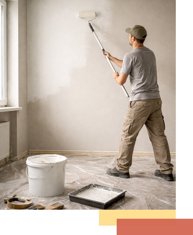 Покраска стен латексной краской в Сафоново качественно и быстро