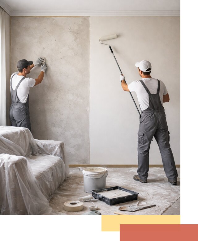 Покраска стен антивандальной краской в Сафоново