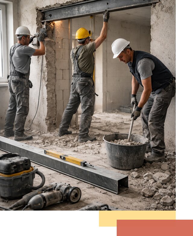 Создание проемов в стенах и несущих конструкциях в Сафоново