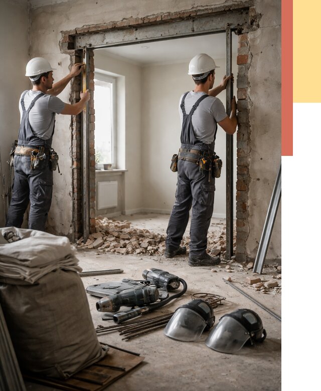 Расширение дверного проема в Сафоново от 12810 руб. под ключ | ОТДЕЛОЧНИК-Сфн