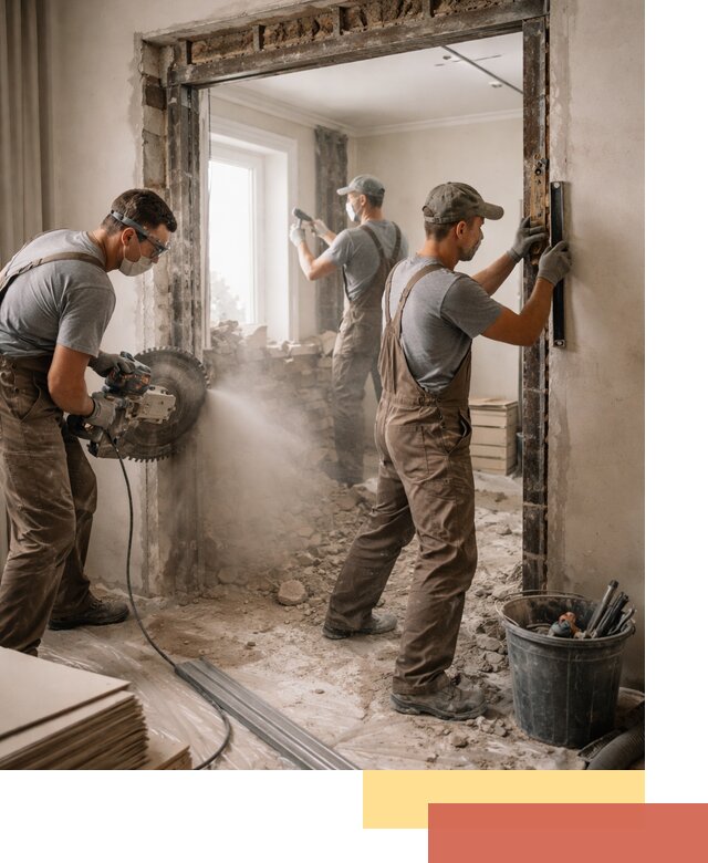 Расширение дверного проема под установку новой двери в Сафоново