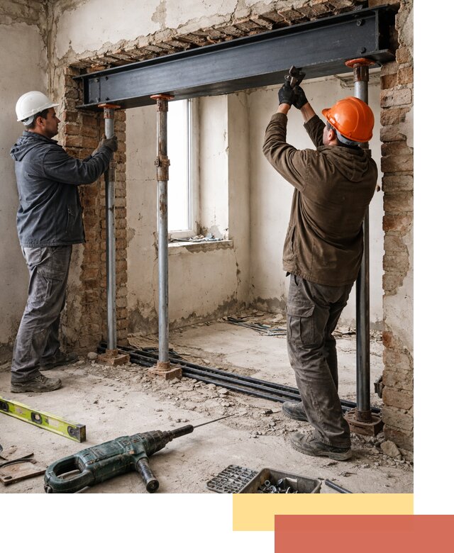 Усиление проема в стене в Сафоново для расширения и безопасности