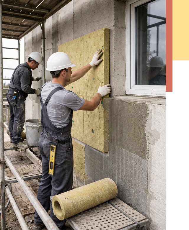 Утепление стен в Сафоново от 4407 руб. под ключ — быстро и недорого | ОТДЕЛОЧНИК-Сфн