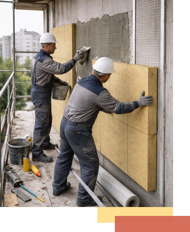 Утепление стен зданий и домов в Сафоново качественно и надежно