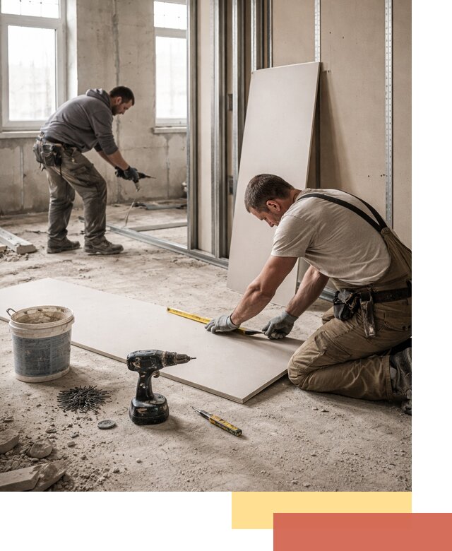 Кладка перегородок из ПГП под ключ в Сафоново