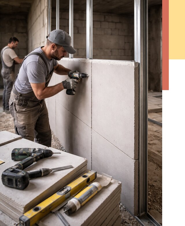 Кладка влагостойких перегородок ПГП в Сафоново от 1230 руб. под ключ | ОТДЕЛОЧНИК-Сфн