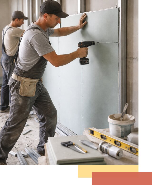 Кладка влагостойких перегородок ПГП в Сафоново