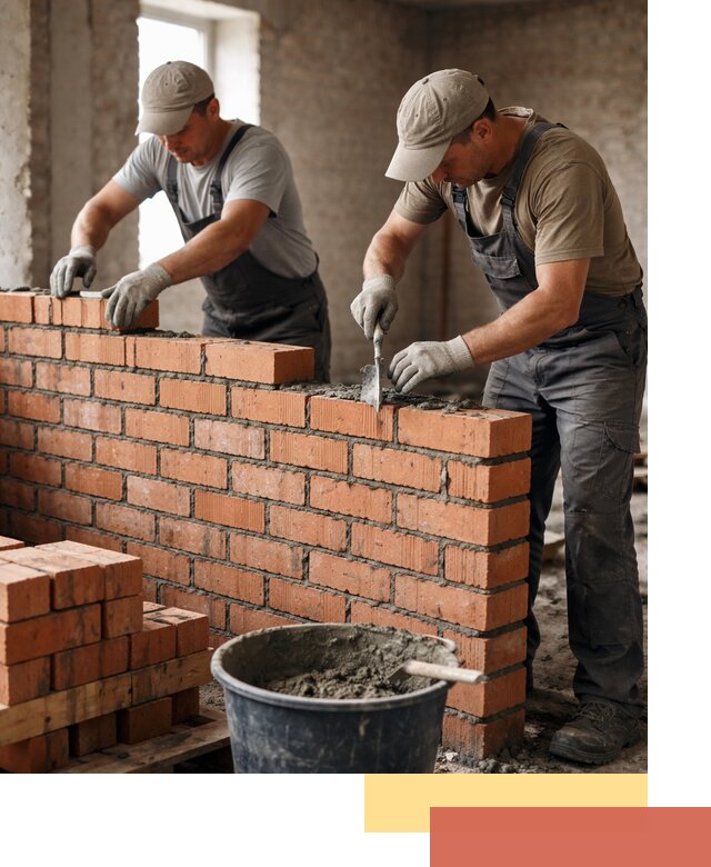 Кладка кирпичных перегородок под ключ в Сафоново