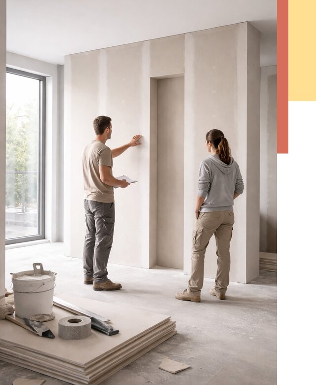 Зонирующая перегородка из гипсокартона в Сафоново от 2869 руб. под ключ | ОТДЕЛОЧНИК-Сфн