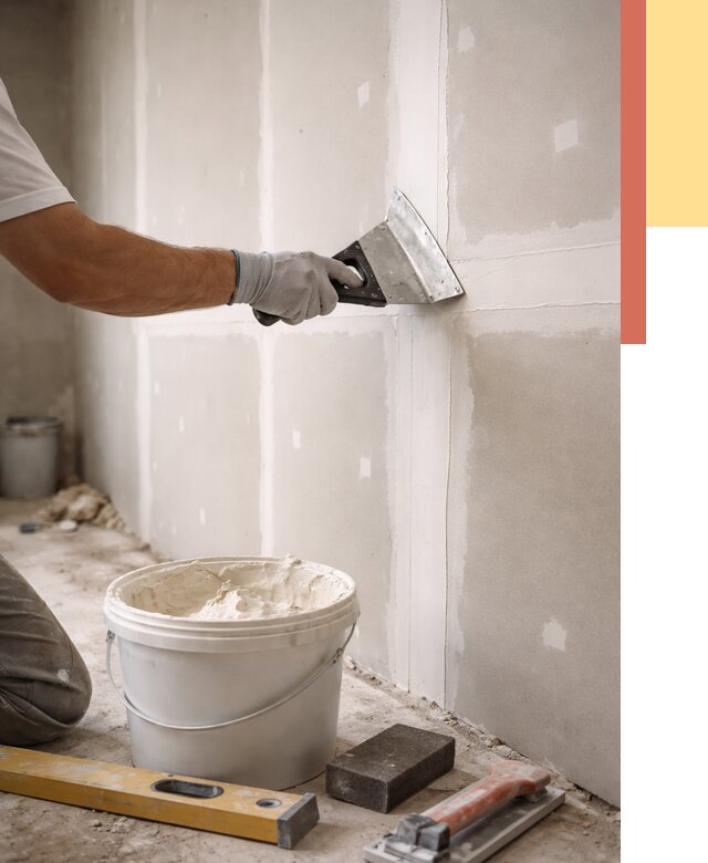 Шпаклевка перегородок из гипсокартона в Сафоново от 2562 руб. — услуги ОТДЕЛОЧНИК-Сфн