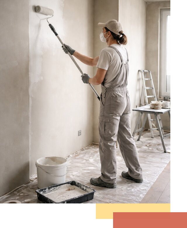 Покраска перегородок из гипсокартона в Сафоново качественно и недорого