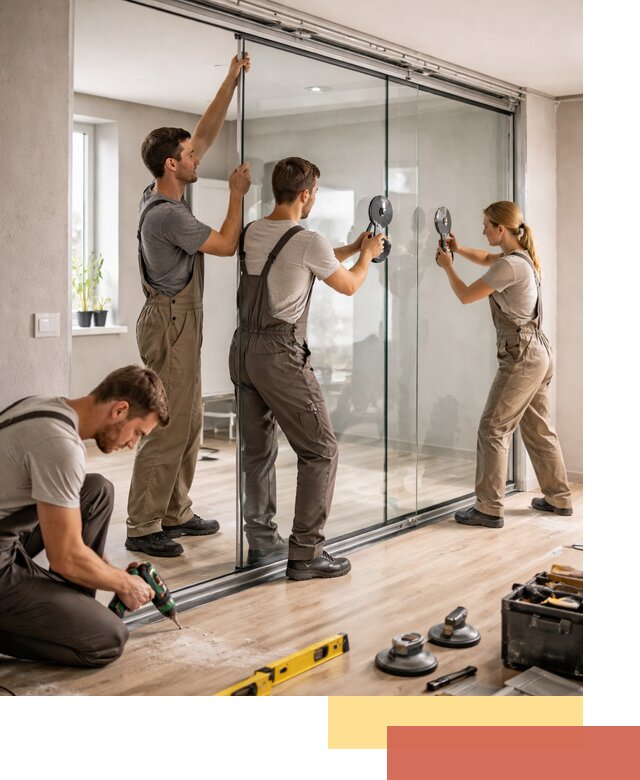 Изготовление стеклянных перегородок на заказ в Сафоново