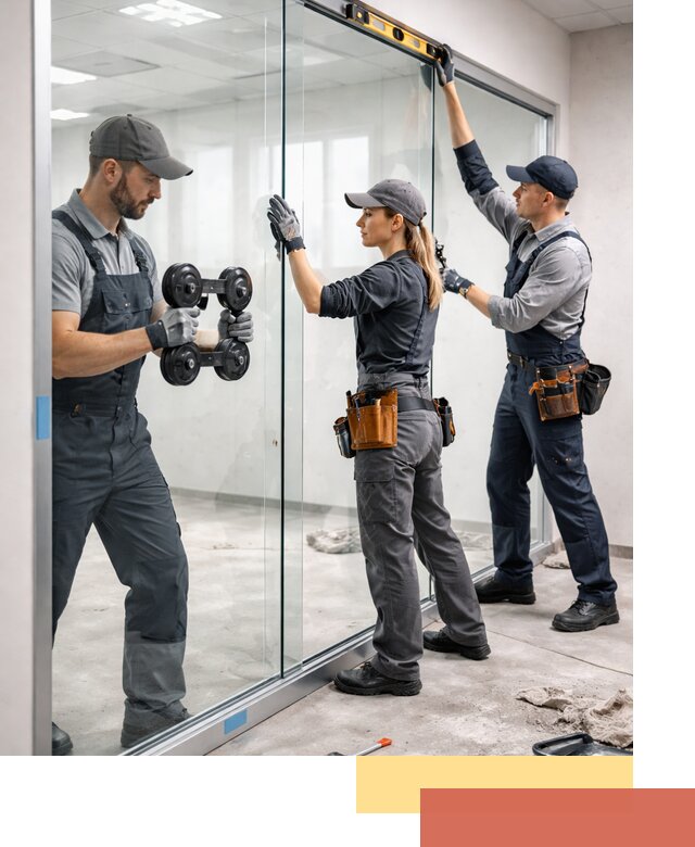 Профессиональный монтаж стеклянных перегородок в Сафоново