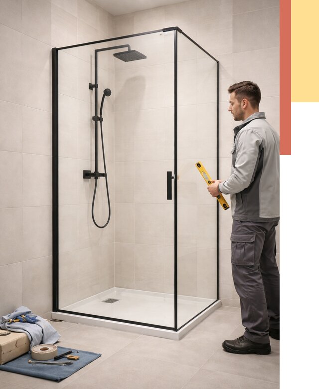 Стеклянные перегородки для душа в Сафоново от 12810 руб. | Монтаж под ключ — ОТДЕЛОЧНИК-Сфн