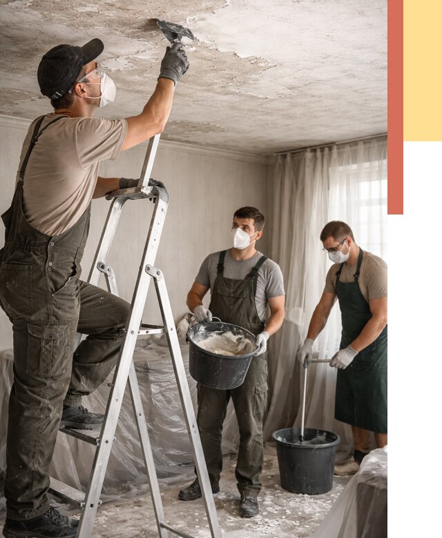 Удаление побелки с потолка в Сафоново от 2562 руб. быстро и недорого | ОТДЕЛОЧНИК-Сфн