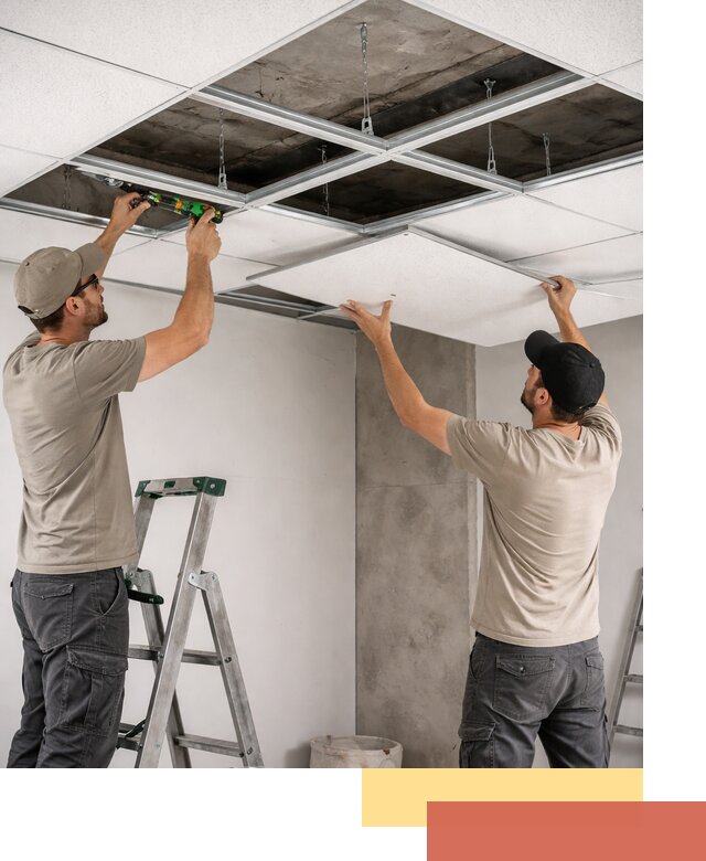Монтаж потолка Армстронг под ключ в Сафоново