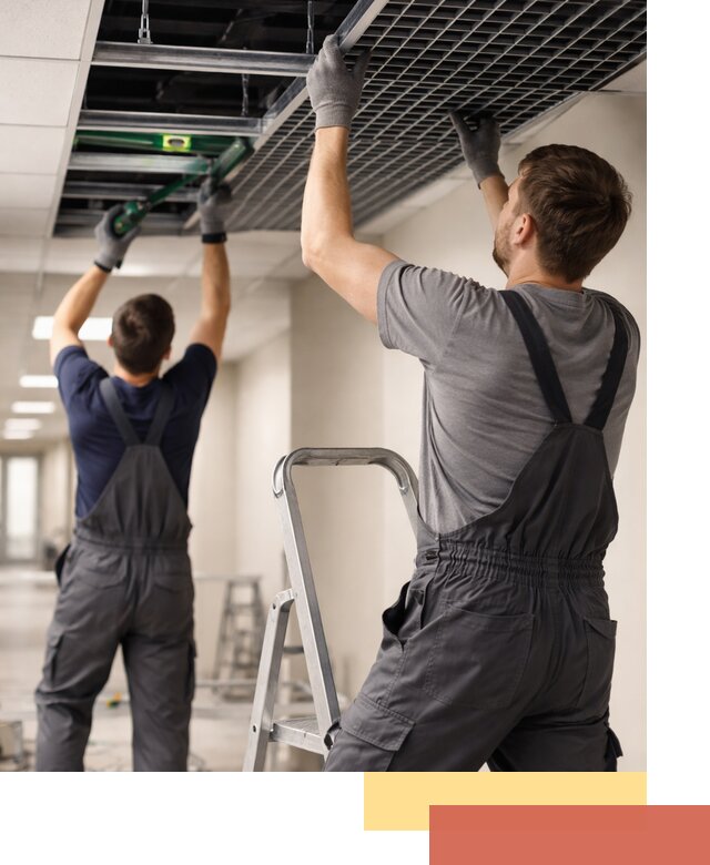 Монтаж потолка Грильято в Сафоново: установка под ключ качественно