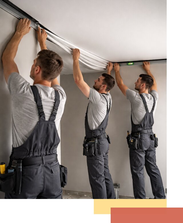 Теневые натяжные потолки в Сафоново: монтаж и отделка быстро и качественно