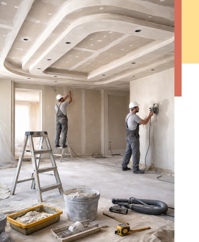 Многоуровневый потолок из гипсокартона в Сафоново от 769 руб. под ключ | ОТДЕЛОЧНИК-Сфн