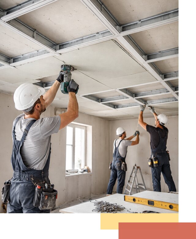 Кессонный потолок из гипсокартона под ключ в Сафоново