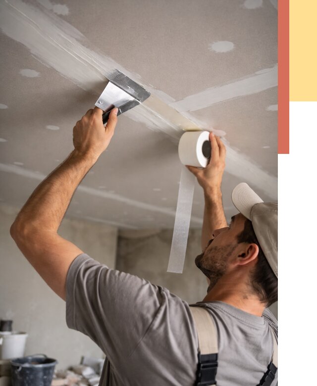 Обработка швов потолка ГКЛ в Сафоново от 7686 руб. под ключ | ОТДЕЛОЧНИК-Сфн