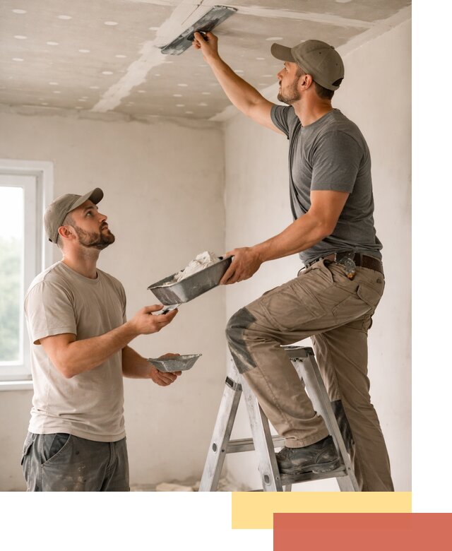 Шпаклевка потолка из гипсокартона в Сафоново качественно и быстро