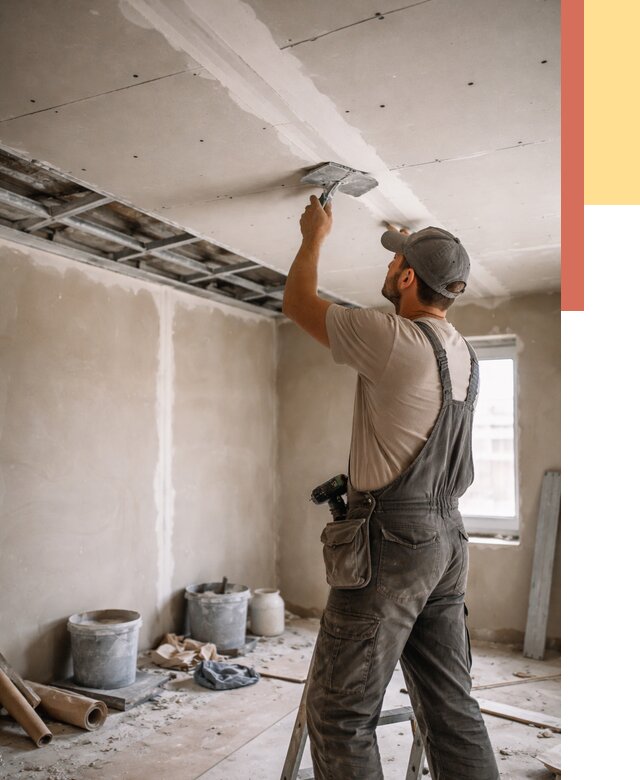 Ремонт потолка из гипсокартона в Сафоново от 666 руб./м² — быстро и недорого | ОТДЕЛОЧНИК-Сфн