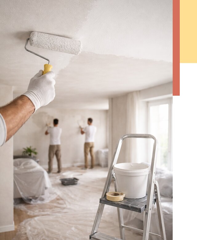 Покраска потолка акриловой краской в Сафоново от 2562 руб. | ОТДЕЛОЧНИК-Сфн