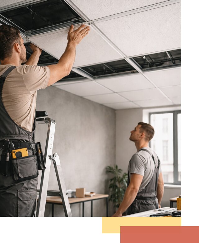 Монтаж потолочной плитки в Сафоново качественно и в срок