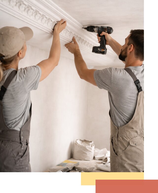 Профессиональный монтаж лепнины на потолок в Сафоново