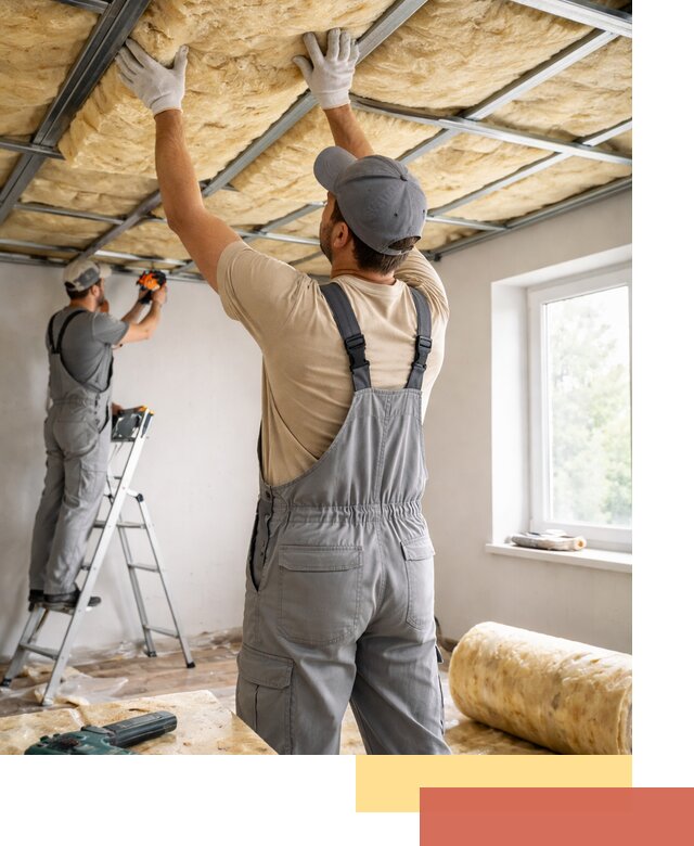 Утепление потолка под ключ в Сафоново качественно и быстро