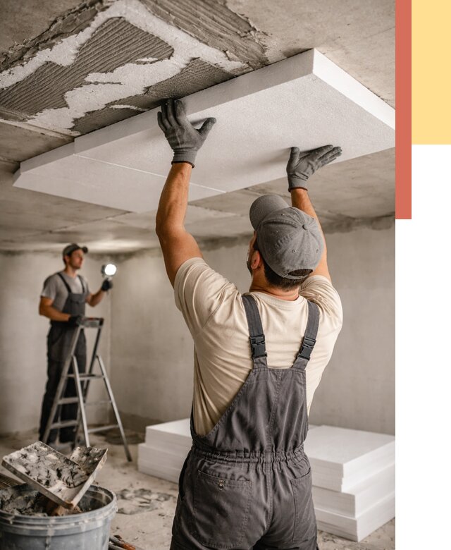 Утепление потолка пенопластом в Сафоново от 4612 руб/м2 — недорого и быстро | ОТДЕЛОЧНИК-Сфн